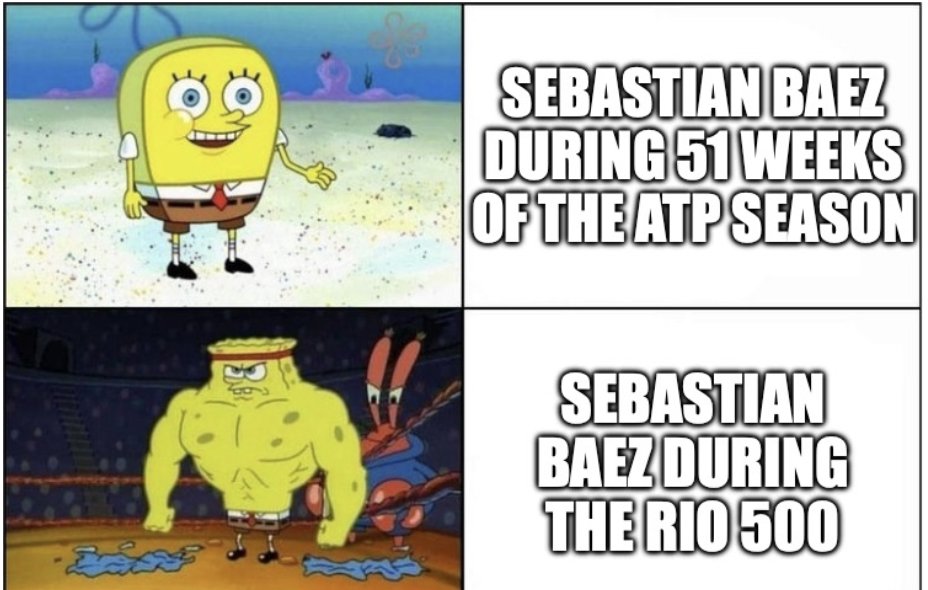 PassingShotProd's tweet photo. Sebastian Baez is now one win away from defending his Rio 500 title! https://t.co/Z70ynrVeOk