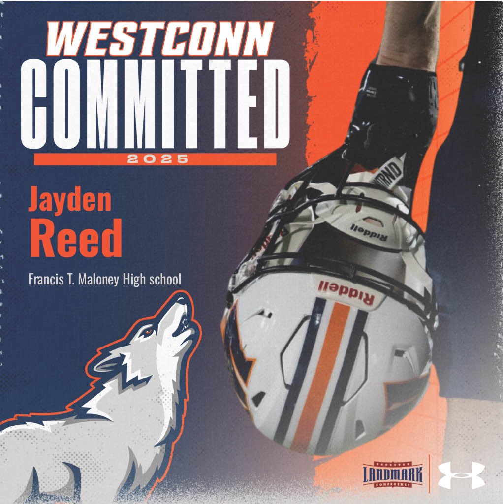 Jayreed🌟 (@jaydenreed_2) on Twitter photo I am proud to announce that I have committed to continue my Academic and Athletic career at Western Connecticut State University. I am most grateful for this opportunity. Many thanks to my family,my teammates, teachers,and Coaches GO WOLVES🐺💙🧡<a href="/WestConnFB/">Westconn Football 🐺</a> <a href="/CoachLoth/">Coach Loth</a> <a href="/kjonesNFL/">Coach Kevin Jones</a> I am proud to announce that I have committed to continue my Academic and Athletic career at Western Connecticut State University. I am most grateful for this opportunity. Many thanks to my family,my teammates, teachers,and Coaches GO WOLVES🐺💙🧡<a href="/WestConnFB/">Westconn Football 🐺</a> <a href="/CoachLoth/">Coach Loth</a> <a href="/kjonesNFL/">Coach Kevin Jones</a>