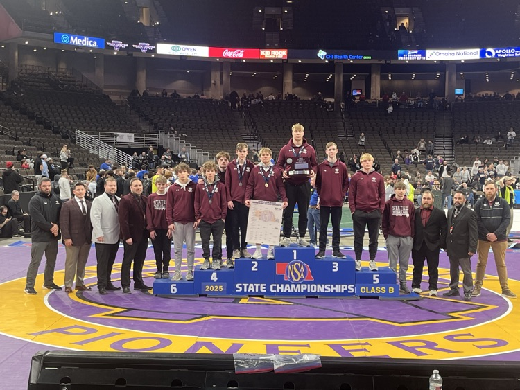 To cap off a wonderful state wrestling tournament, this gritty group finishes as your Class B State Runner-up finishers!!! CONGRATS MEN!!!
