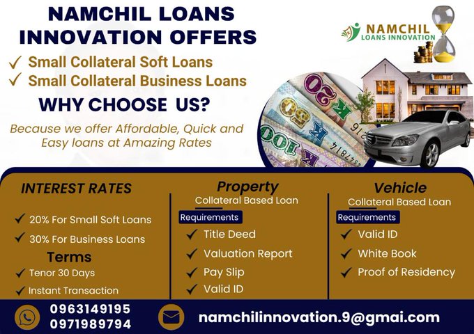 Did you know that you can borrow from us as low as K30,000 on our Business Loan Package at only 30%? Give us a call today.
