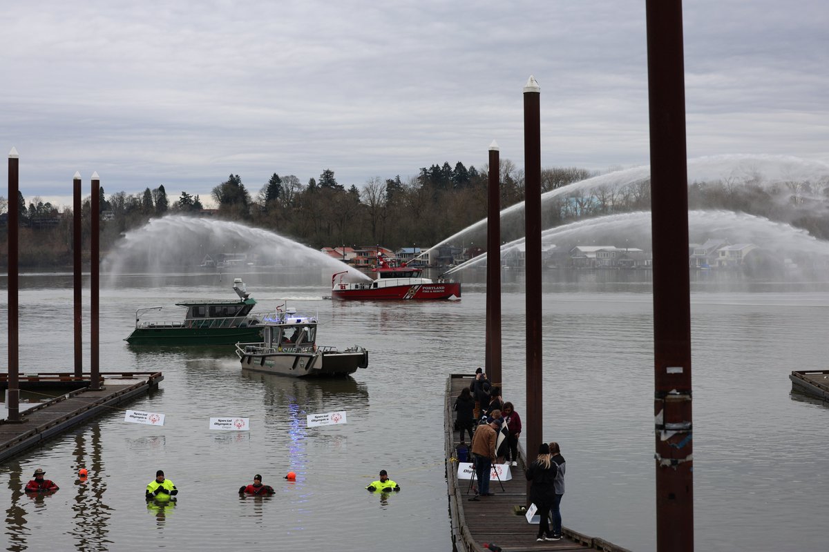 The Special Olympics Oregon Polar Plunge was an absolute blast! 🏅💙 Our MCSO team ran the 5K and then braved the cold water, all to support incredible athletes in the state. The energy was palpable, the costumes were fun, and the impact was so worth the chill! <a href="/SOORstate/">Special Olympics OR</a>
