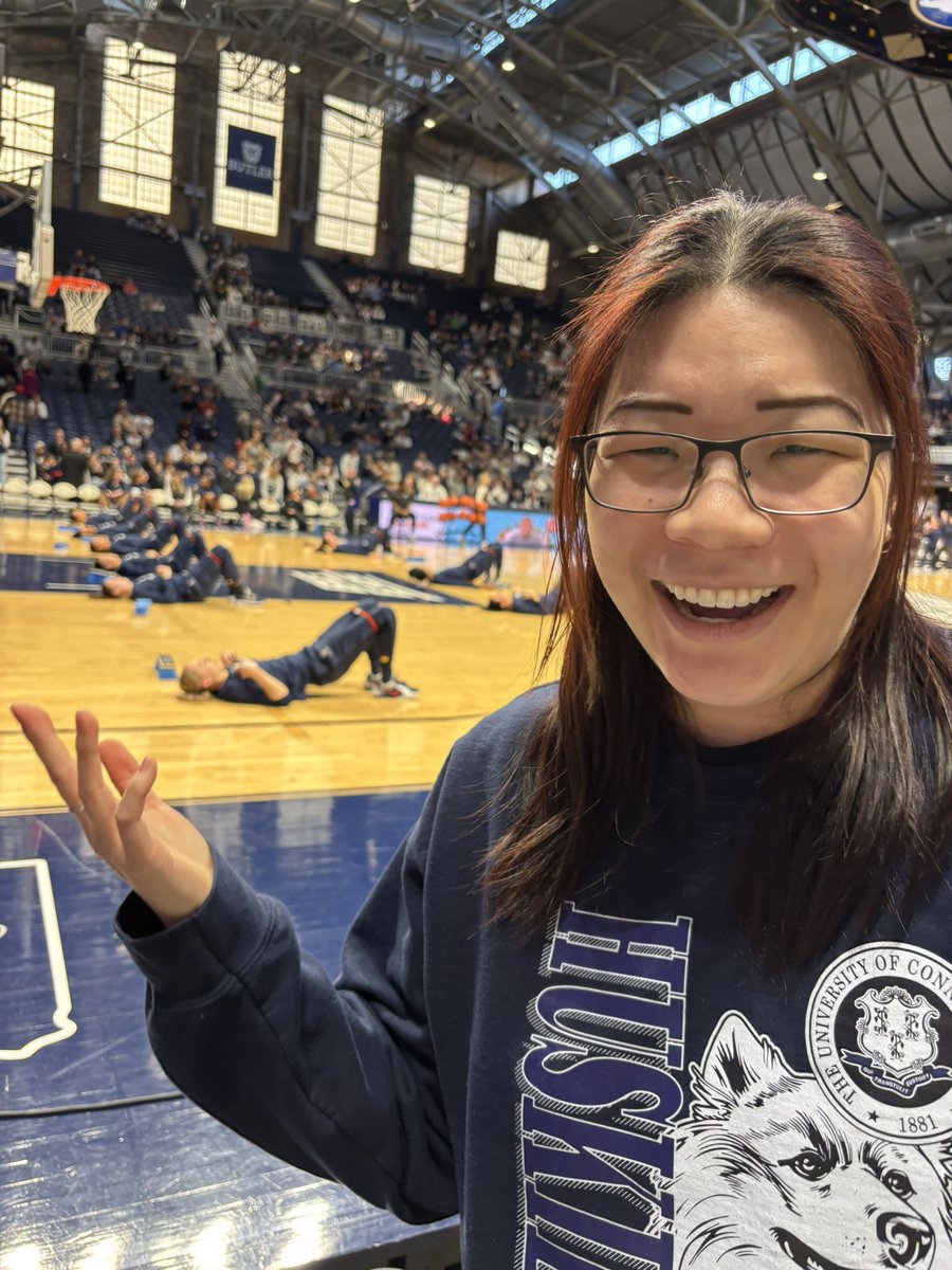 danuschen's tweet photo. i met @paigebueckers1 (kinda) ! i watched @UConnWBB ! and cried many times ! i love women i love basketball i love womens basketball i am so lucky to live this life https://t.co/IjUg68DQge