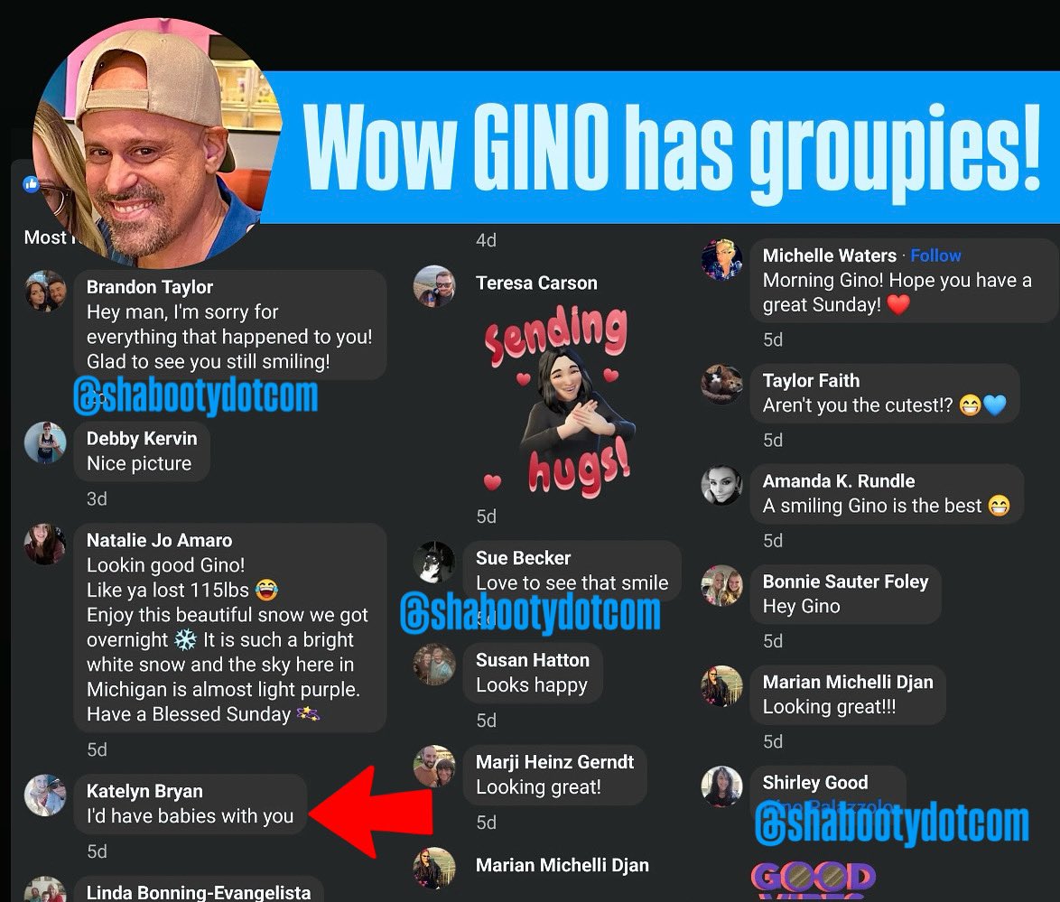 Exclusive: Wow, wait… hats off to <a href="/gino_palazzolo/">Gino Palazzolo</a> have I been underestimating him as far as his movement/RIZZ with the ladies??? Cause he def got some groupies now! Good for him.  P.S. sharing is caring Gino, but you can keep the lumpy-butt crazies! #90dayfiance #tlc #shabootea