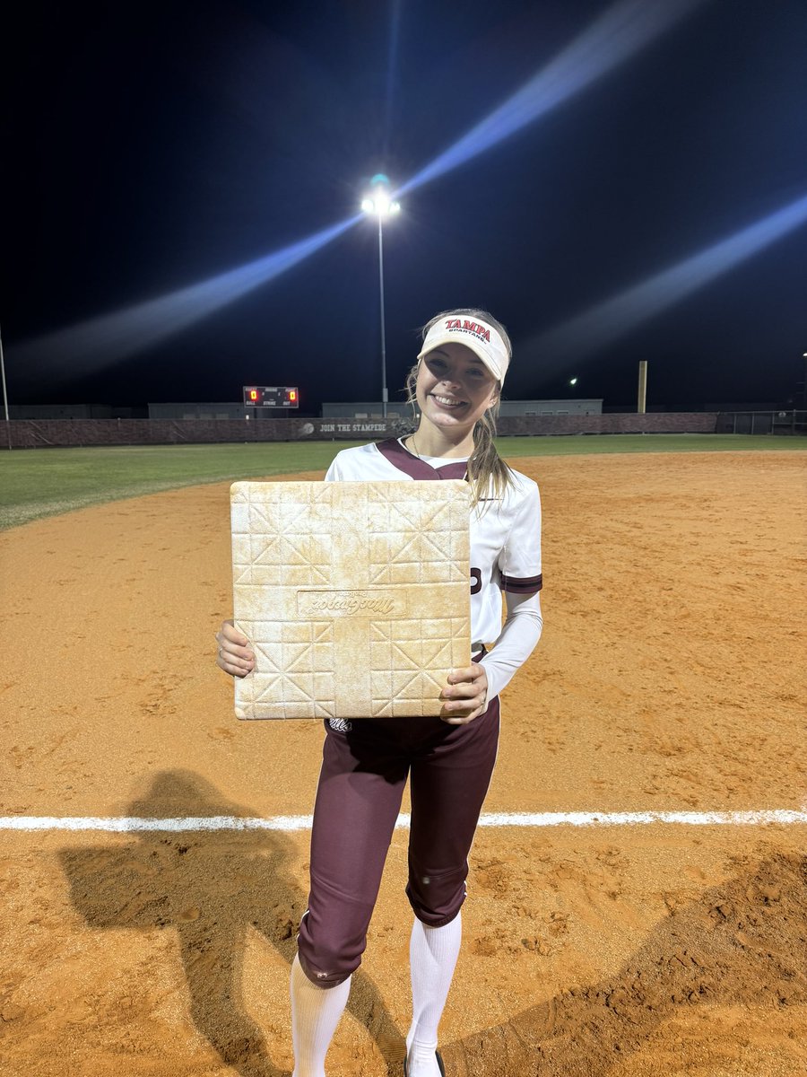 Aubrey Zechmann (@aubreyzechmann) on Twitter photo Career stolen base record BEAT!!! (71 stolen bases)! YAY FOR SENIOR SEASON!! <a href="/CoachNeubauer_6/">Katie Neubauer</a> <a href="/UTampaSoftball/">Tampa Softball</a> Career stolen base record BEAT!!! (71 stolen bases)! YAY FOR SENIOR SEASON!! <a href="/CoachNeubauer_6/">Katie Neubauer</a> <a href="/UTampaSoftball/">Tampa Softball</a>