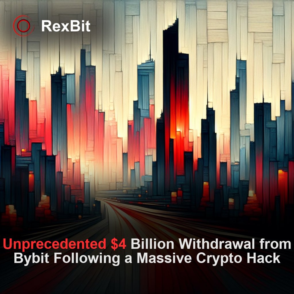 rexbit_exchange's tweet image. 🔥Bybit&apos;s $4B &apos;Bank Run&apos; post-hack 💥. Cold wallet drains faster than a Lambo on a #Crypto rally. #Bybit #CryptoHack 💸😵🚀