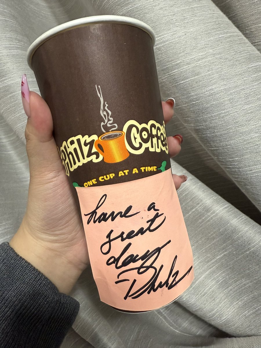 Not me crying over my coffee bc the barista at <a href="/PhilzCoffee/">Philz Coffee</a> left this note on my cup 😭 I swear stuff like this is why I’d never go to any other coffee place 🥺💕