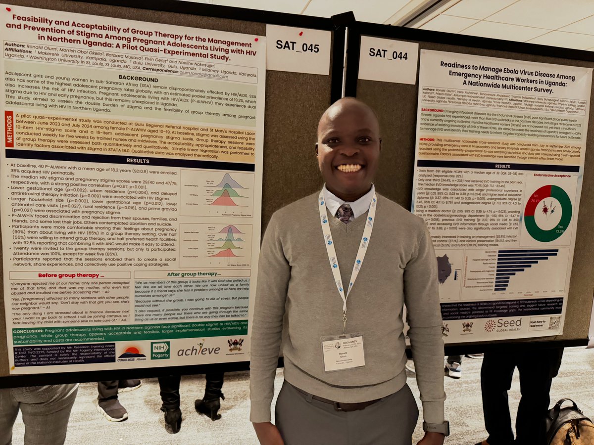 IAmTheOlum's tweet photo. It is an honor to receive the 2025 @CUGHnews Dr. Judy Wasserheit Young Leadership Award. I dedicate this award to the young women in Northern Uganda whose resilience inspires me. I also extend my gratitude to my mentors, whose unwavering support has made this possible. #CUGH2025 https://t.co/s4lLQ26sZB