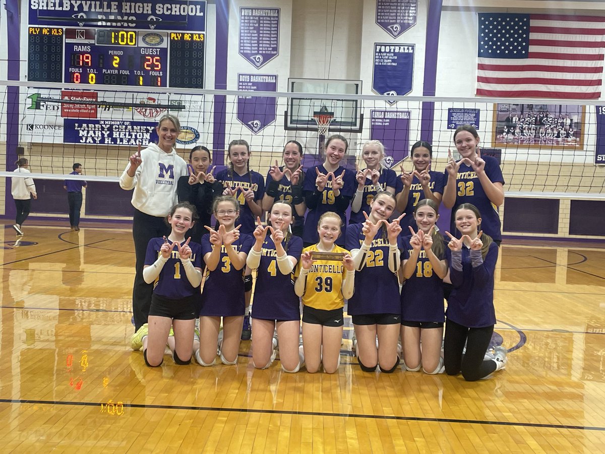 Here are the 7th grade Conference Tournament Champions 💪