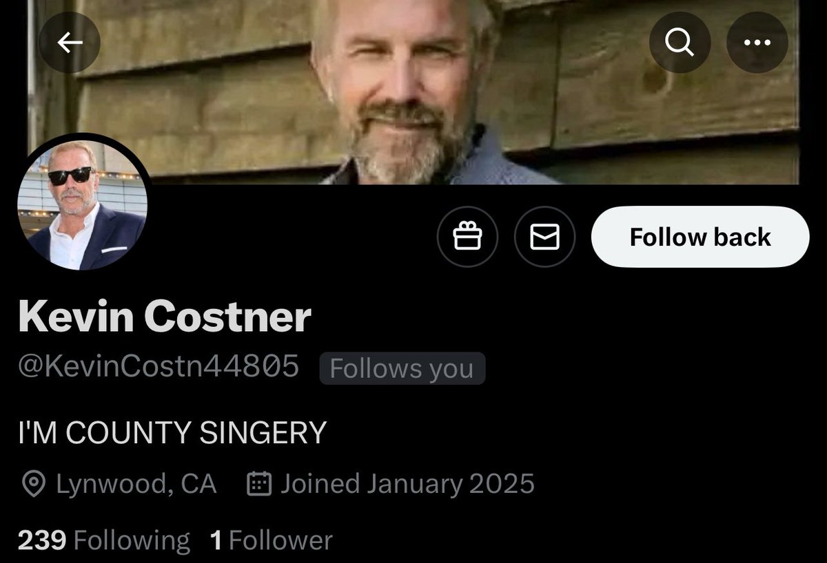 Casey Ryback (@caseyryback00) on Twitter photo My favorite Kevin Costner impersonation account. Congrats <a href="/modernwest/">Kevin Costner & MW</a> on becoming a Country Singery! My favorite Kevin Costner impersonation account. Congrats <a href="/modernwest/">Kevin Costner & MW</a> on becoming a Country Singery!