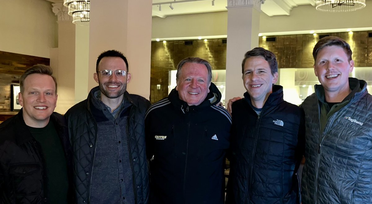 CentreSoccer's tweet photo. Fun night at Catch 23 in Louisville with some of the best—Adam Boyer, David Horne, James Kusak, & Robbe Tarver. So many great memories & stories! #CentreSoccer @CentreAlumni #OnceAColonelAlwaysAColonel
#Catch23Louisville #NCAASoccer #OnceAColonelAlwaysAColonel https://t.co/ZdBzahjS8x