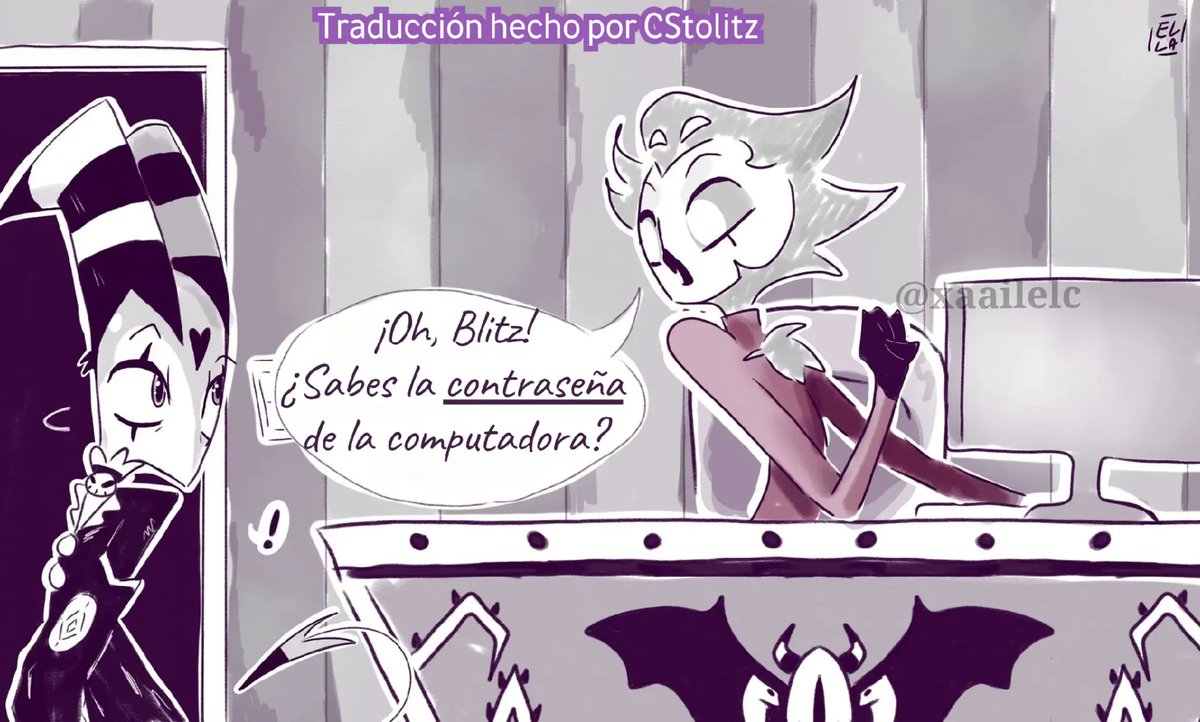 Cele729909's tweet photo. Stolas es un poco despistado. ☺
⭐Traducción hecha con el permiso de:
@xaailelc
#Stolitz #helluvaboss #stolitzcomic https://t.co/aixOJuFWkT