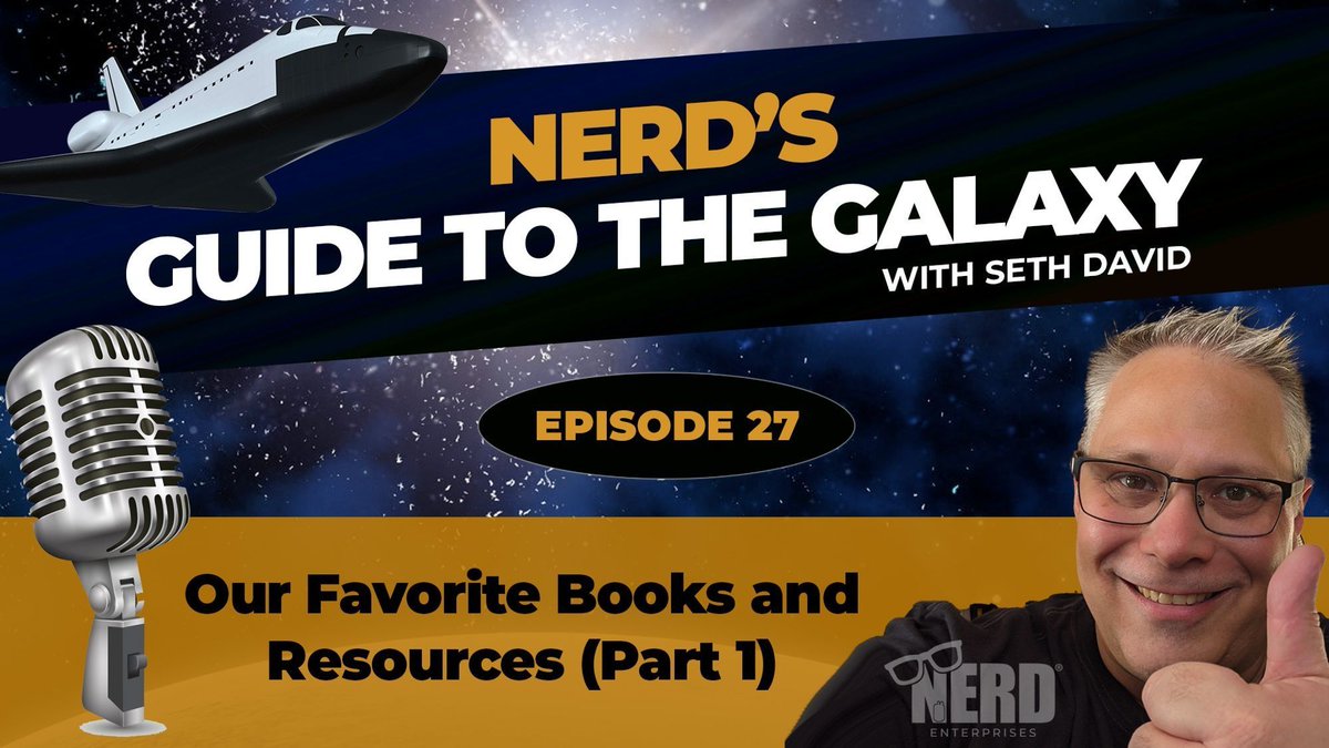 Josh and I Dive Into Our Top Books and Go-To Resources on This Episode of Nerd's Guide to the Galaxy! #TalkNerdyToMe nerdyurl.com/books-part-1
