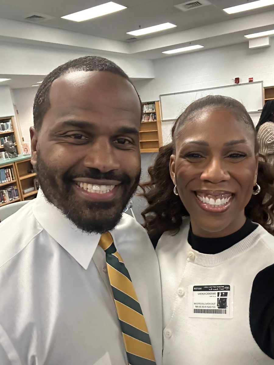 Magic happens every time JFK alum get together! Shoutout to Omar Eaton-Martinez &amp; Dr. Ihezie for stopping by this week &amp; supporting our Black History Month events! Keep inspiring our young kings and queens!