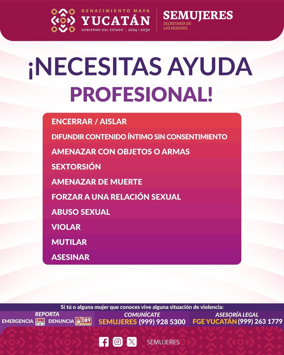Secretaría de las Mujeres Yucatán tweet media