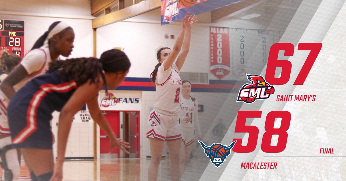 SMUMN Athletics (@smumnathletics) on Twitter photo FINAL <a href="/saintmarys_wbb/">SMUMN Women's Basketball</a>
Women's basketball comes up big in the final home game of the season!!
#PROTECTTHENEST | #d3hoops FINAL <a href="/saintmarys_wbb/">SMUMN Women's Basketball</a>
Women's basketball comes up big in the final home game of the season!!
#PROTECTTHENEST | #d3hoops