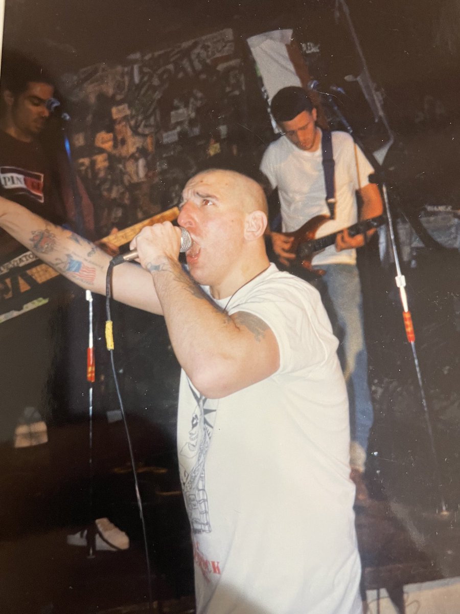 funkyunklefm's tweet photo. In light of Raybeez’s name being brought up recently, I decided to unearth these photos from CBGB some time in 1996. I didn’t know him well, and I can’t speak to  anything he did off stage, but what he did for hardcore music will live forever. https://t.co/PiThkM9tK4