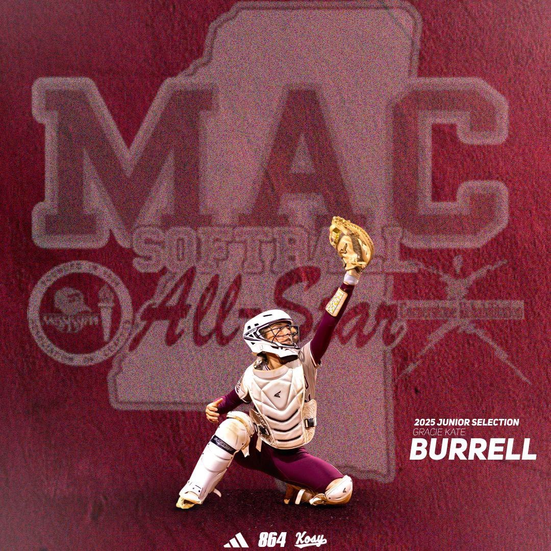 Congratulations to GracieKate Burrell on being selected to the MAC All-Star game.