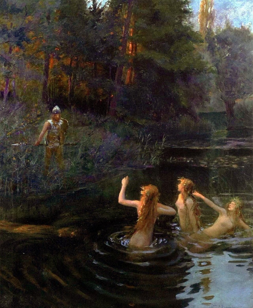 The Rhine Maidens, 1906, by Gaston Bussière
