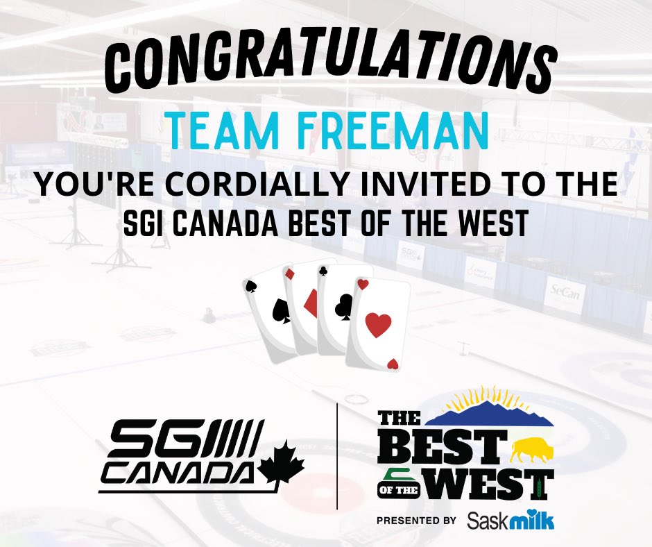 We’re very excited to announce that we’ve been invited to the SGI Canada Best Of The West in Saskatoon! We’re pumped to get the opportunity to play against Western Canadas top young men’s teams at the end of April.