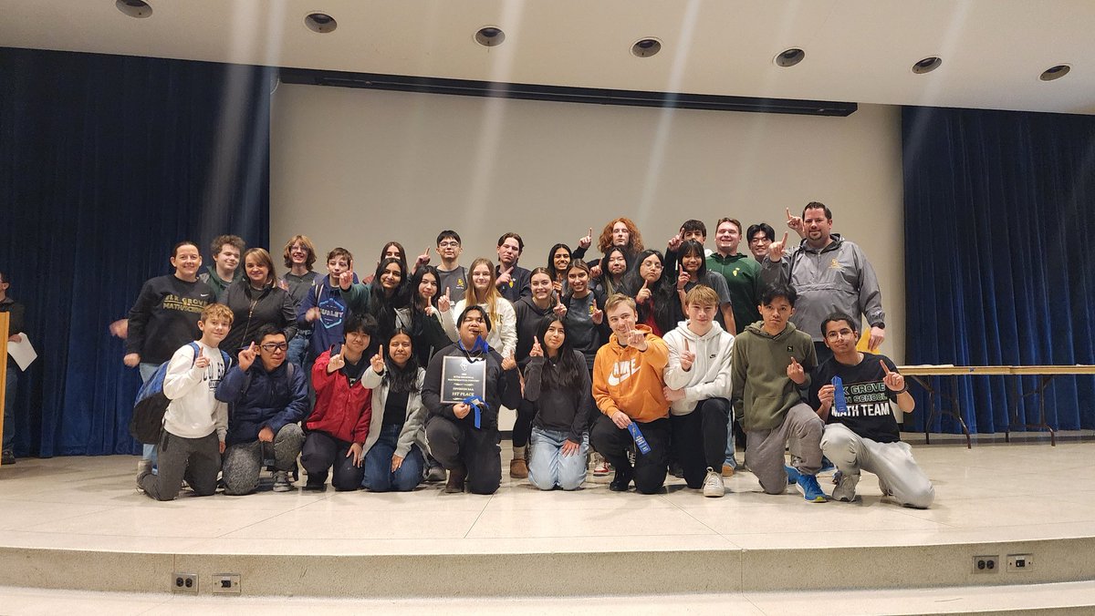 EGMathNation's tweet image. Congratulations to the Elk Grove Math team - 1ST PLACE at regional today! State, here we come!!