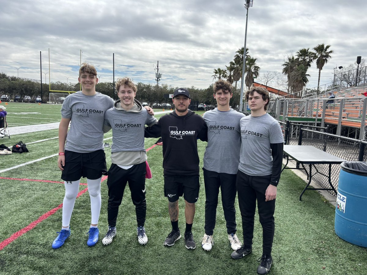MaggioJake's tweet photo. Great Camp Day in New Orleans! 
Talented group of snappers 
@KarsonJ10 
@Jlambertt24 Transfer LS still available 
@LukeGulino2010 
Thank you to @FeliceKicking for a great event https://t.co/RWWHeJiJu4