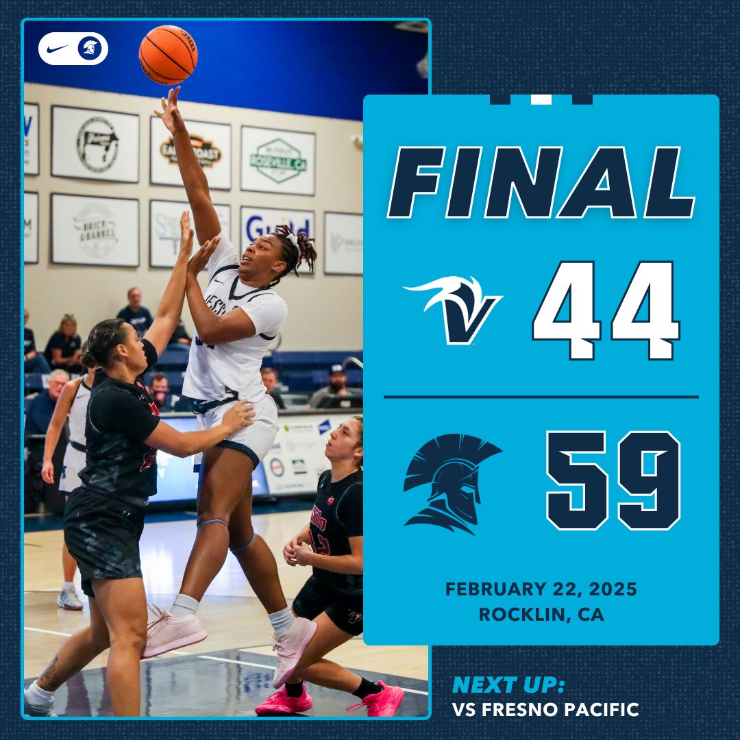 𝙁𝙄𝙑𝙀 𝗱𝘂𝗯𝘀 𝗶𝗻 𝗮 𝗿𝗼𝘄!
Jessup 5️⃣9️⃣, Hawaii Hilo 4️⃣4️⃣

NEXT 🆙 vs. Fresno Pacific
📅 March 1
⏰ 12 PM
🏟️ Warrior Arena

#1️⃣WARRIOR