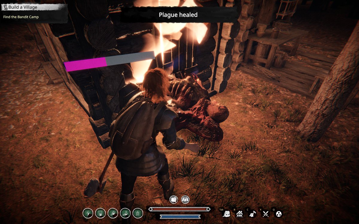 ThoraldGM's tweet image. Crafted an armload of torches &amp;amp; have been burning out plague from buildings near my village. Unfortunately, devs said the island plague meter governs the village&apos;s meter, so the needle didn&apos;t move at all. Just alpha test things 😉

Still played 15 hrs in 3 days

#NestedLands 🔥😷