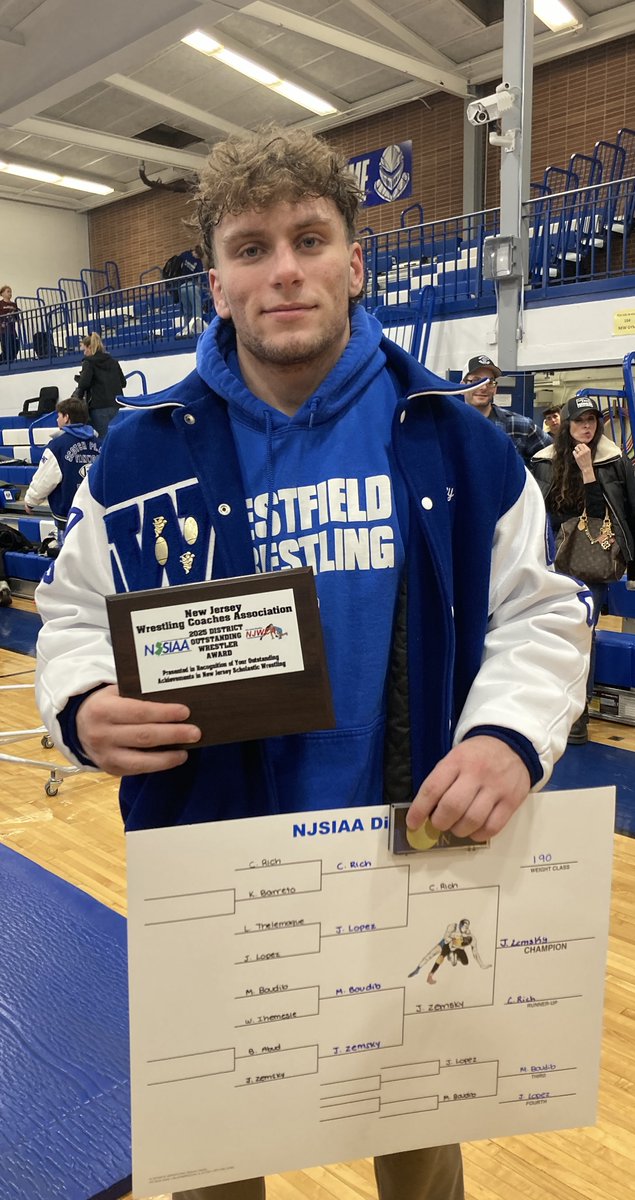 Jake Zemsky is the District XIII Outstanding Wrestler.
Well earned <a href="/zemsky_jake/">Jake Zemsky</a>