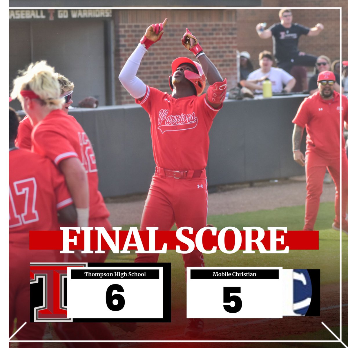 Thompson Warrior Baseball tweet media