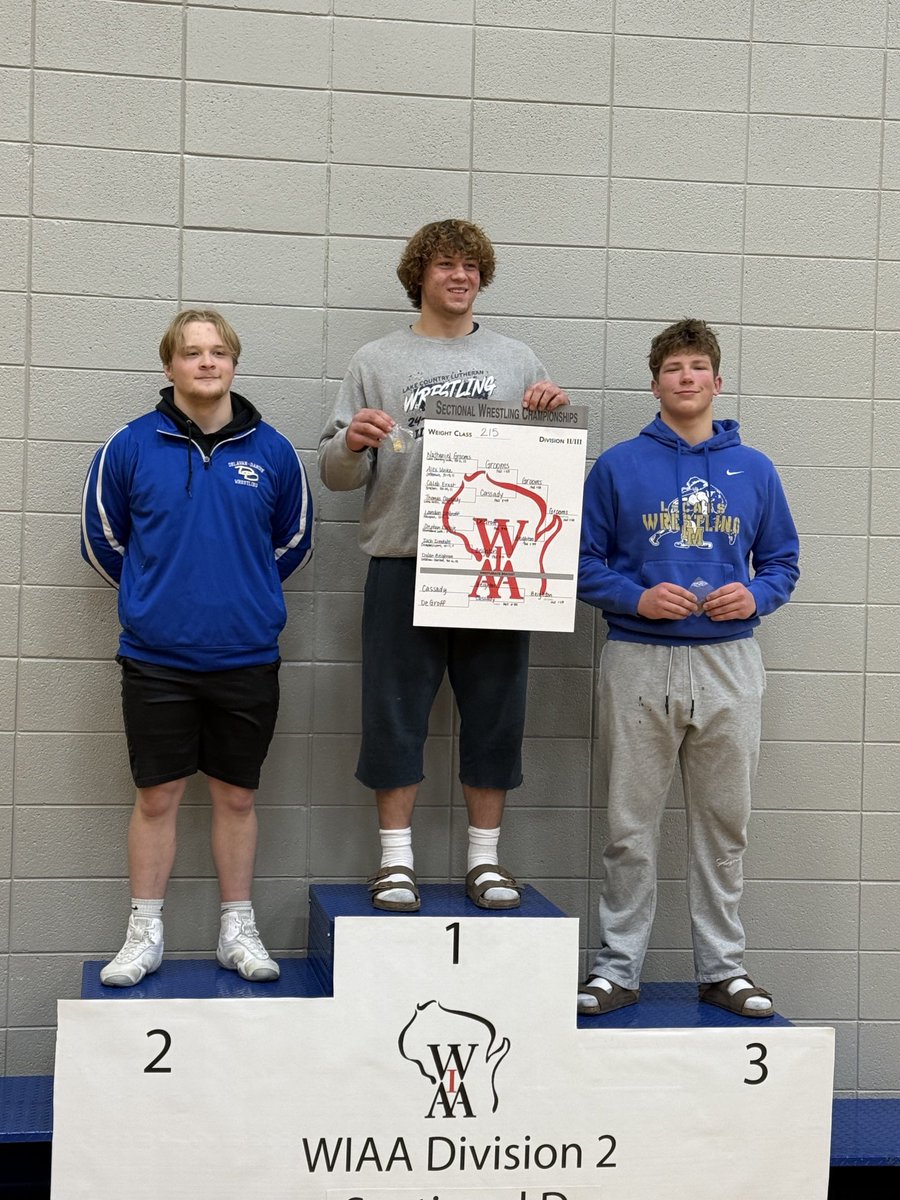 LcatsAthletics's tweet photo. Congratulations to Tommy Cassady and Owen Burling on earning trips to the WIAA Individual State Wrestling Tournament next week! This marks Owen’s 3rd straight trip to State and Tommy’s 1st appearance. Good luck to you both! #LCatPride #StateBound https://t.co/td6i8Nhfgf