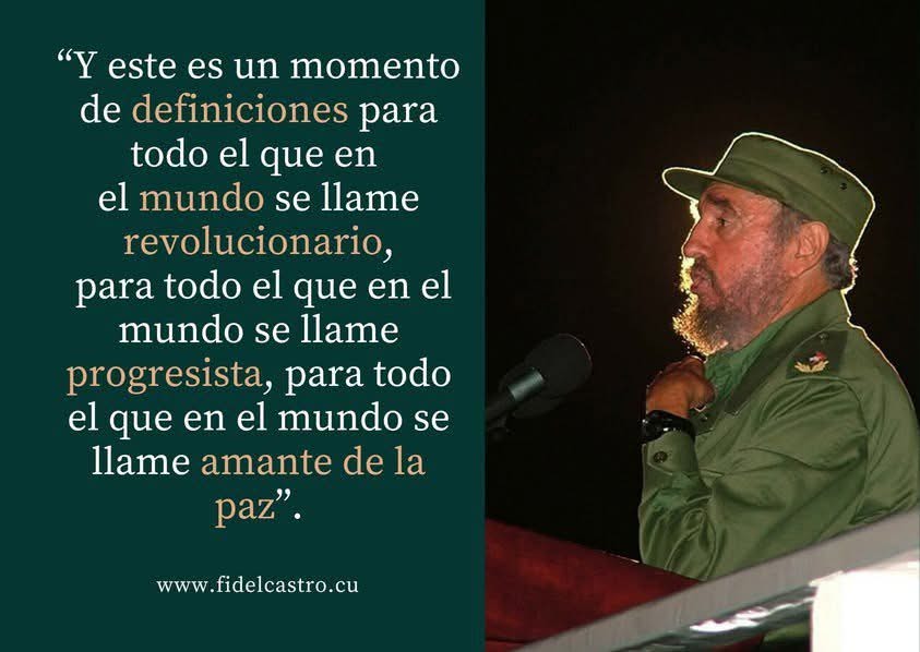 iFidel por Siempre!
#Cuba #CDRCuba #UnidosXCuba #FidelPorSiempre