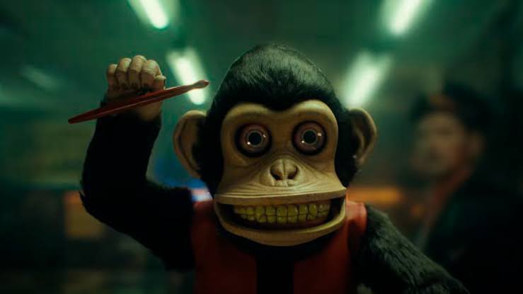 FPSigmaa's tweet image. “The monkey” malísima película se esperaba más de Osgood Perkins por la gran película que fue longless . Humor negro bastante malo , historia sin sentido, fotografía bastante mala . En conclusión no gasten su dinero y no se dejen llevar por ser un cuento de stephen king .