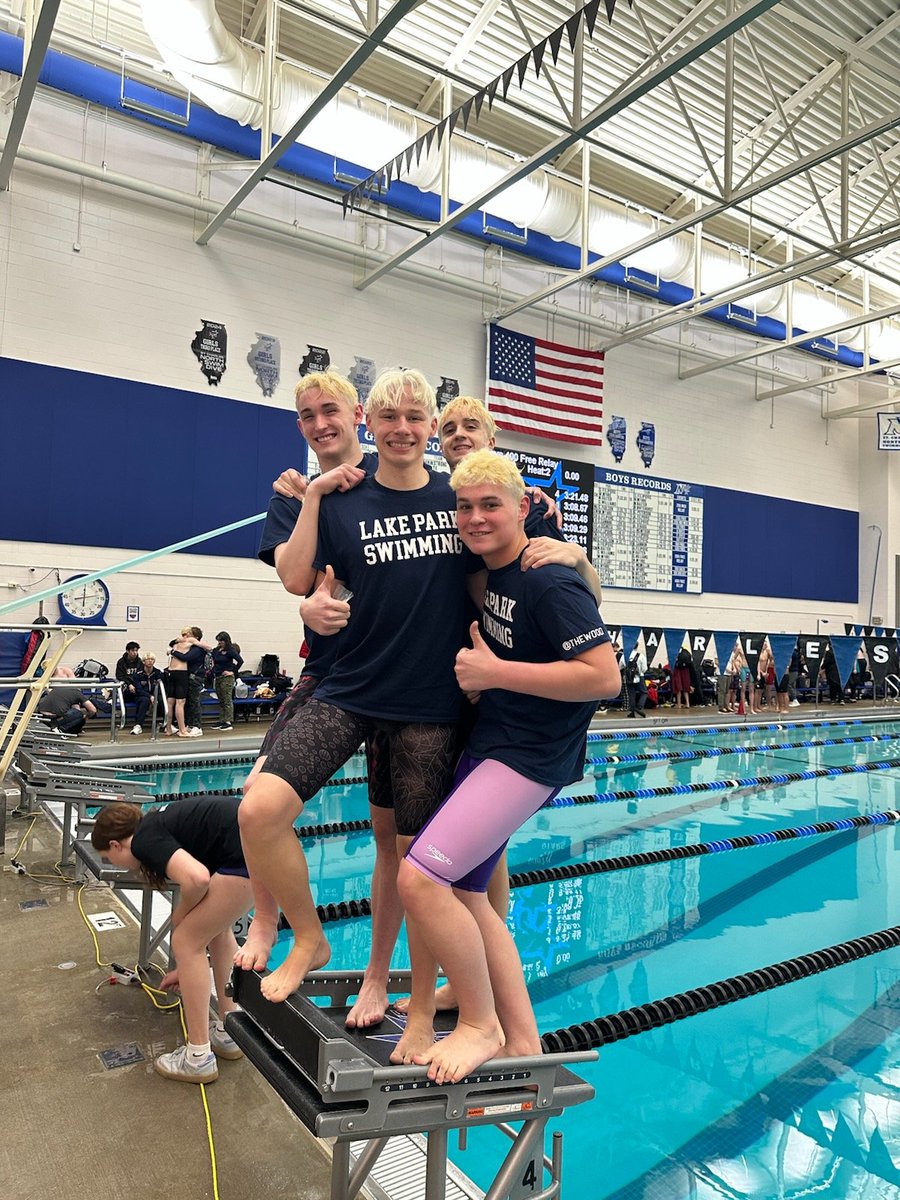 Lake Park Swim Team (@lphsswim) on Twitter photo Our 400 free relay placed 4th at sectionals! All time drops for Fredrik, Matthew, James, and Johnny! Well done! <a href="/LPAthleticDept/">Lake Park Athletics</a> <a href="/StCharlesNorth/">St. Charles North HS</a> Our 400 free relay placed 4th at sectionals! All time drops for Fredrik, Matthew, James, and Johnny! Well done! <a href="/LPAthleticDept/">Lake Park Athletics</a> <a href="/StCharlesNorth/">St. Charles North HS</a>