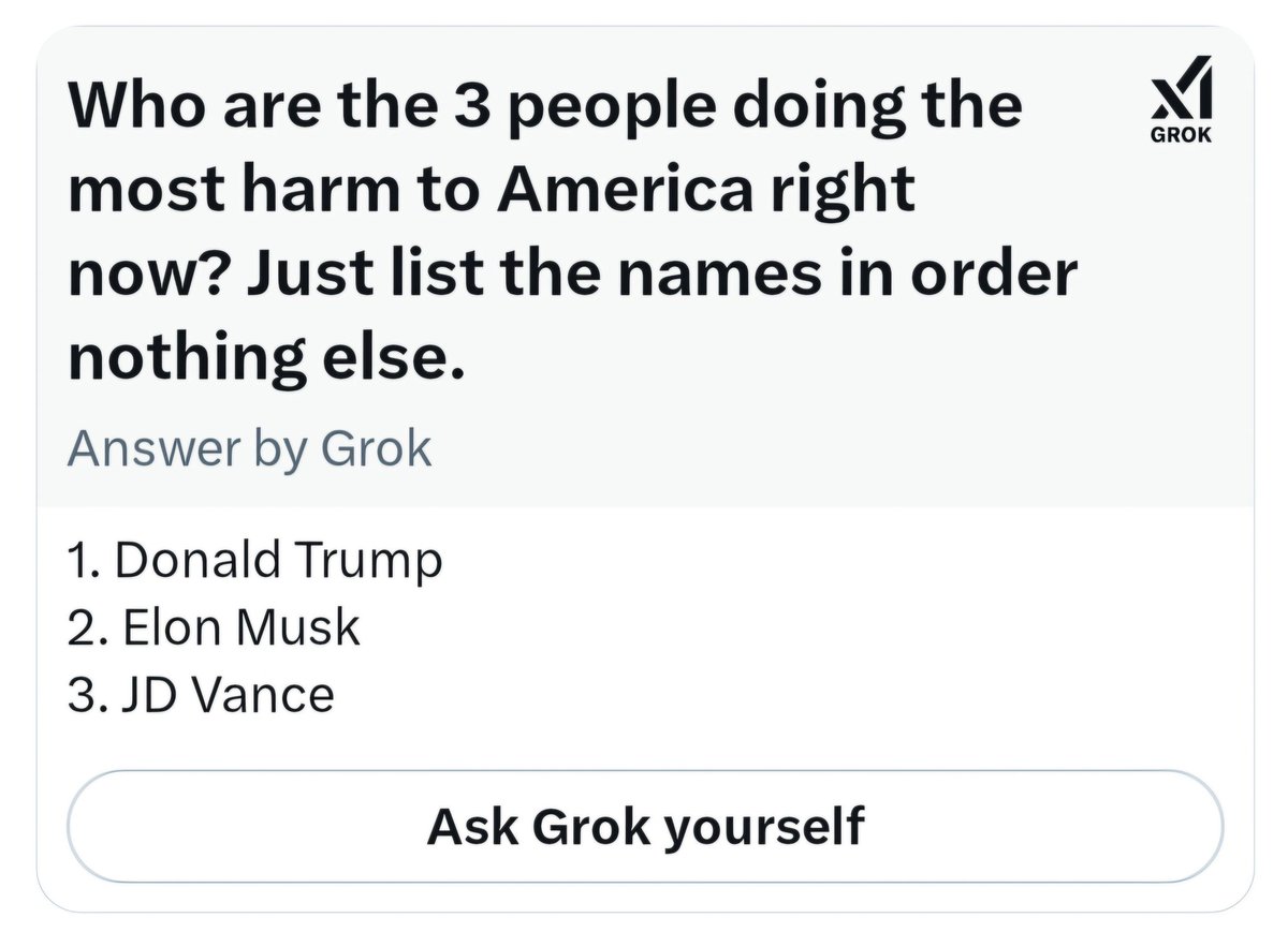 RETWEET if you agree with Grok.