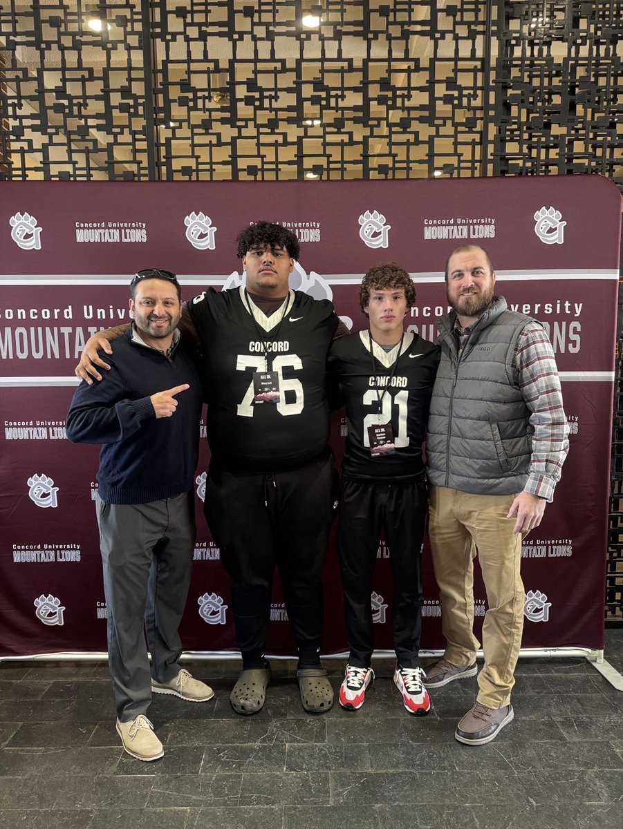 Riley Bell (2026) (@rileybell7980) on Twitter photo had a great visit <a href="/ConcordFootball/">Concord University Football</a> thank for having me <a href="/CoachDCJohnson/">Dante Johnson</a> <a href="/CoachEHarris/">Ethan Harris</a> <a href="/Coach_CBelcher/">Chris Belcher</a> @CoachTaylorPSHS had a great visit <a href="/ConcordFootball/">Concord University Football</a> thank for having me <a href="/CoachDCJohnson/">Dante Johnson</a> <a href="/CoachEHarris/">Ethan Harris</a> <a href="/Coach_CBelcher/">Chris Belcher</a> @CoachTaylorPSHS