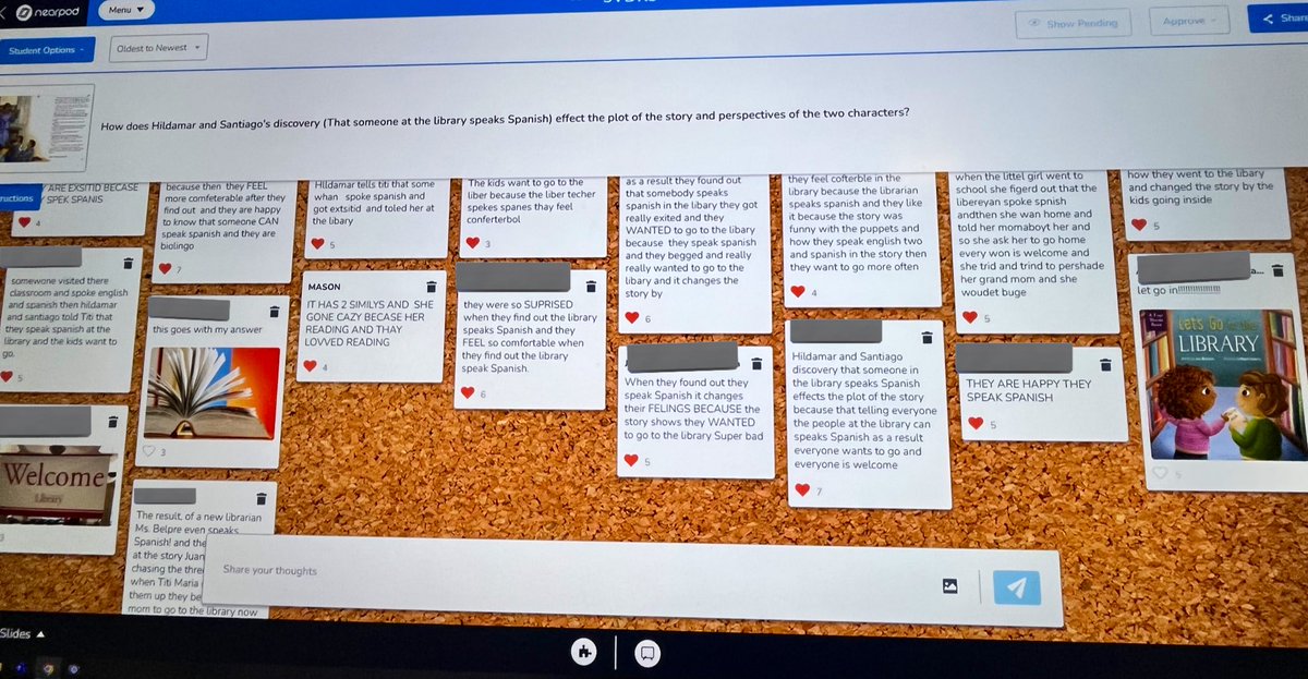 3 years ago, I turned to @Nearpod to boost engagement in my reading lessons. It has since become a cornerstone of my teaching. #TeamEspo’s ability to articulate thoughts using relevant details and text evidence has soared. Thank you, @Nearpod, for transforming our reading period!