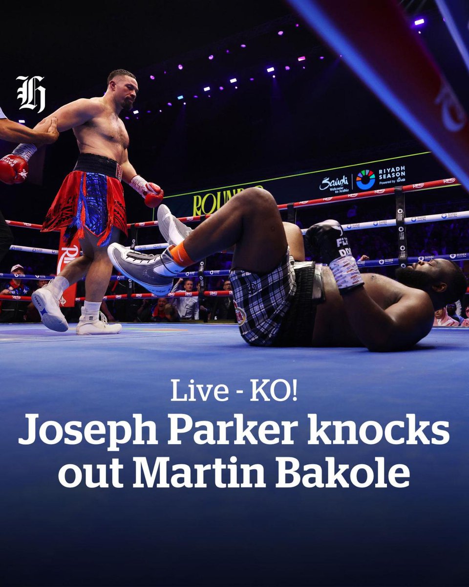 #LIVE | Martin Bakole has been knocked out by Joseph Parker! 🥊 ebx.sh/RqmvY0