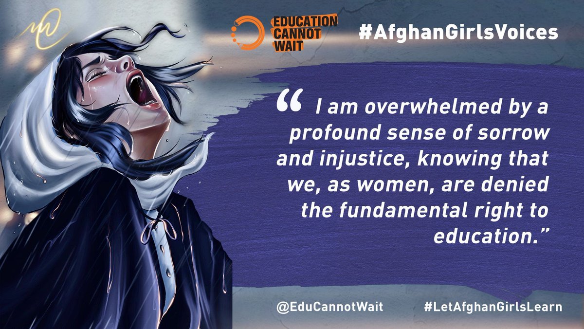 United Nations Geneva (@ungeneva) on Twitter photo "We all share the same sky, the same earth & dreams. Why shouldn't we have access to the same education, freedom & safety❓"
Afghan girls call for their #RightToEducation!
Share <a href="/EduCannotWait/">Education Cannot Wait</a>'s global #AfghanGirlsVoices campaign➡️bit.ly/afghangirlsvoi… "We all share the same sky, the same earth & dreams. Why shouldn't we have access to the same education, freedom & safety❓"
Afghan girls call for their #RightToEducation!
Share <a href="/EduCannotWait/">Education Cannot Wait</a>'s global #AfghanGirlsVoices campaign➡️bit.ly/afghangirlsvoi…