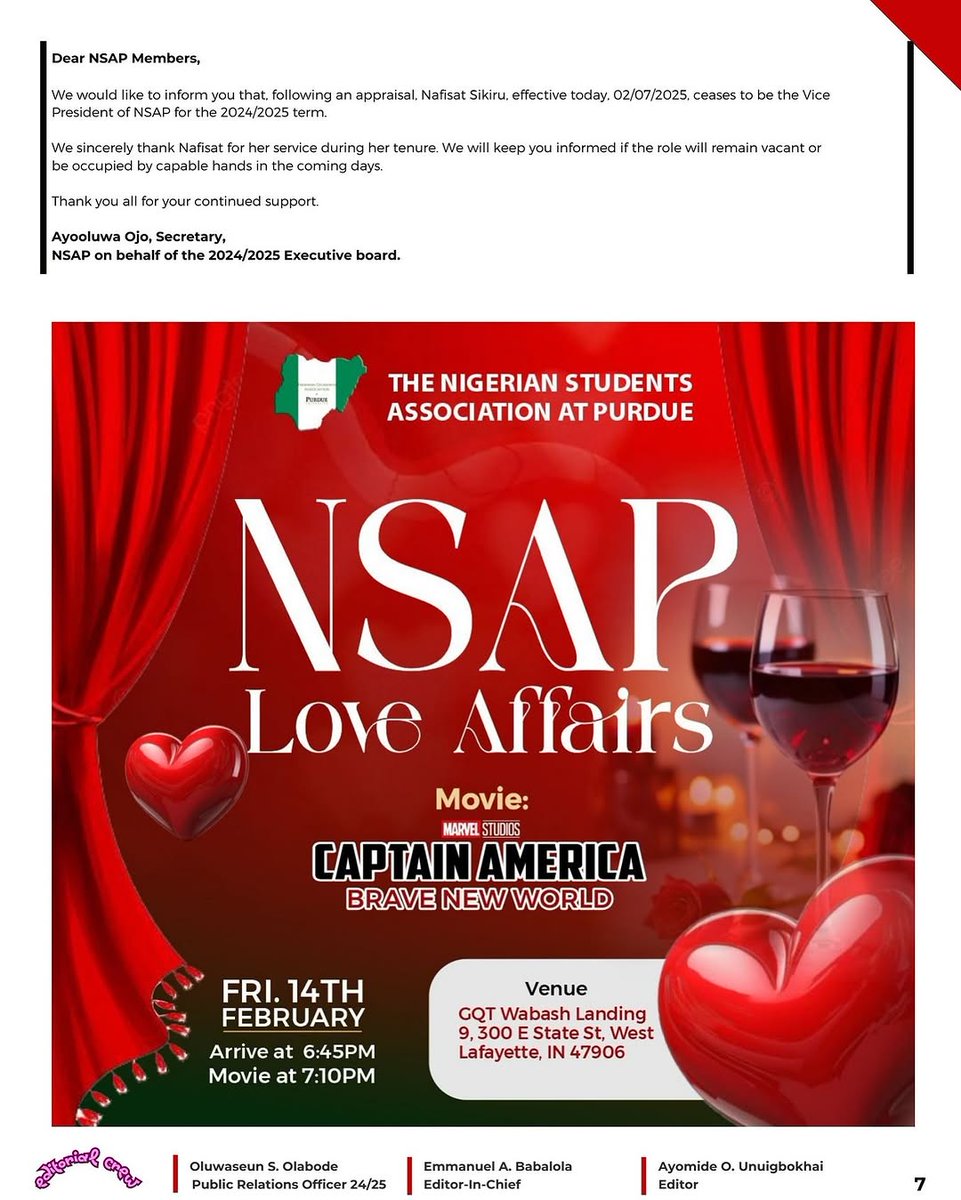 NSAP Purdue tweet media