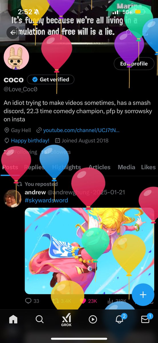 Love_Coc0's tweet photo. Them taking away public likes makes my account seem nonexistent but it do be my birthday doe https://t.co/pybmrawpAG
