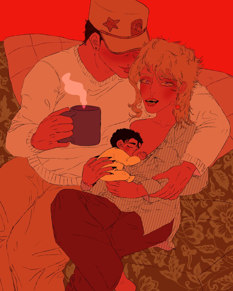 sof_t2611's tweet photo. vampire AU kakyoin #jotakak ft baby jouta!
joseph took the picture when he visited them in morioh. https://t.co/2OIMzJxBKA