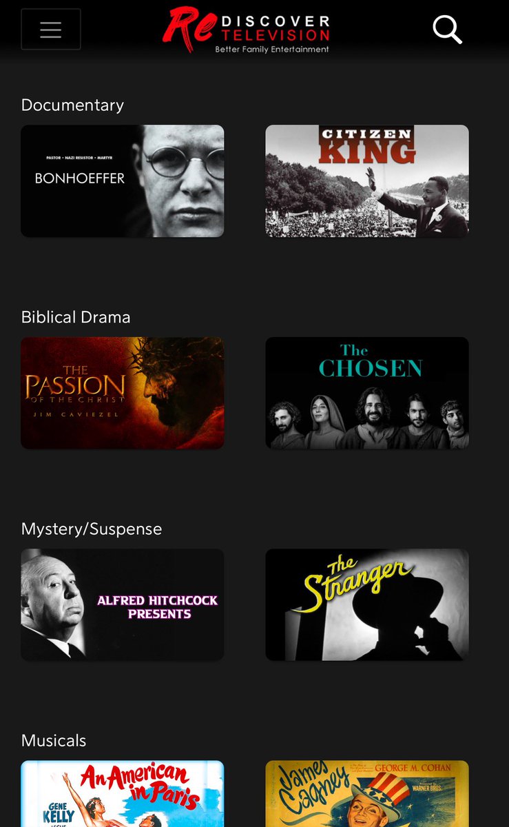 Hey everybody. I’ve been working for a streaming service called ReDiscover Television. We now have a pretty extensive collection of documentaries, TV shows, horror films, and classic movies, along with some more modern favorites. It costs  $5.99 a month.

rediscovertv.com/home