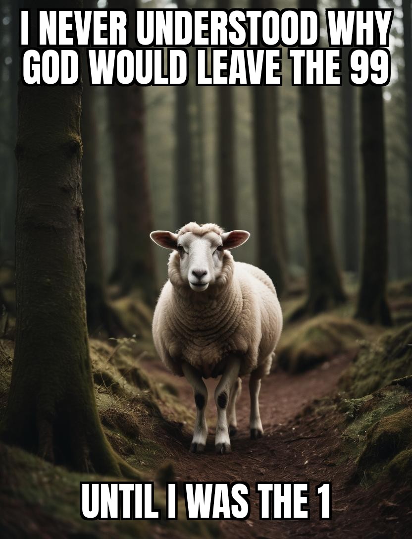 Ghostmaker0099's tweet image. Matthew 18: 13 KJV
And if so be that he find it, verily I say unto you, he rejoiceth more of that sheep, than of the ninety and nine which went not astray.