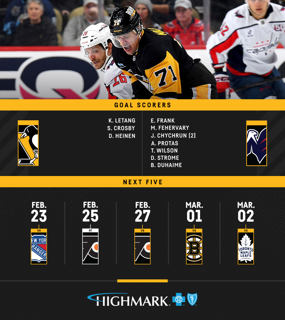 penguins's tweet image. Final from Pittsburgh.