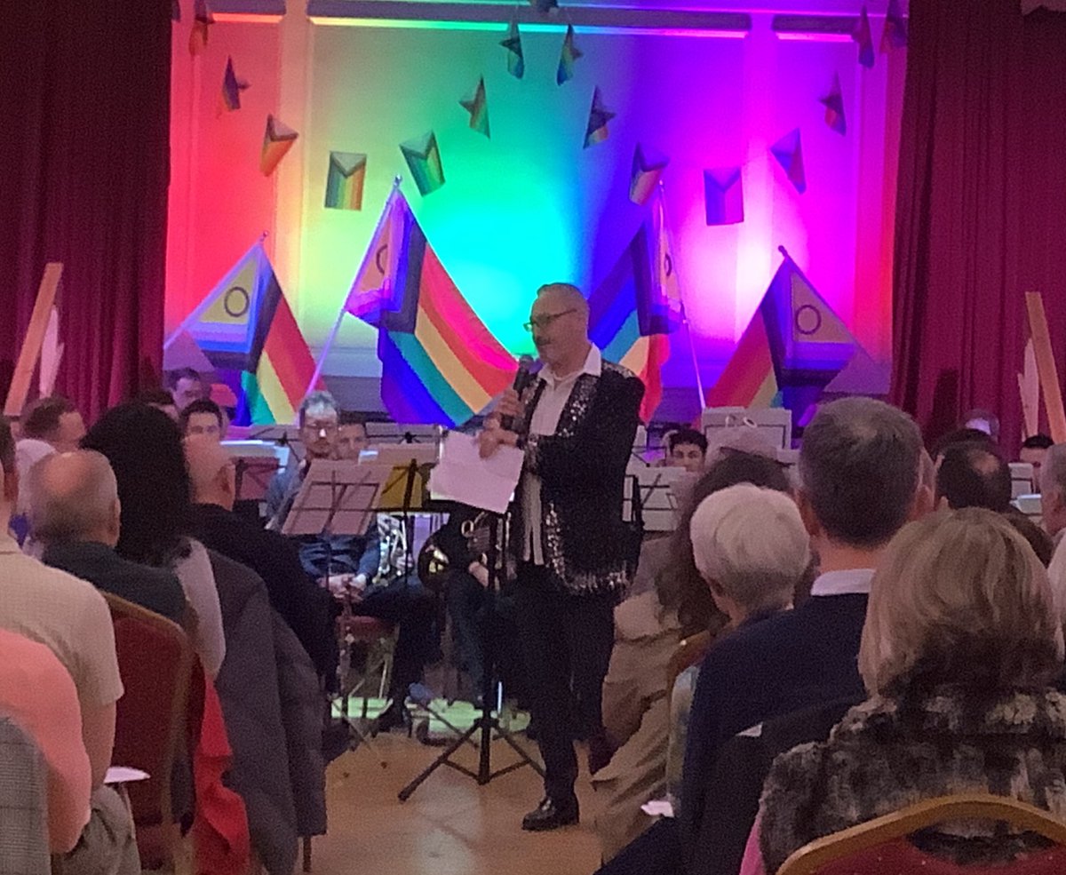 We joined a very enthusiastic audience to celebrate the 10th Anniversary of the #PinkProms organised by our Don Rainbow with the London Gay Symphonic Winds. The concert was supporting <a href="/TheFoodChain/">The Food Chain</a> &amp; its’ great work providing food, expertise to those living with HIV. Great event.