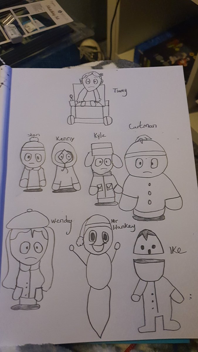 18Raven's tweet photo. I'm drawing south Park character https://t.co/RNSGeDchmh