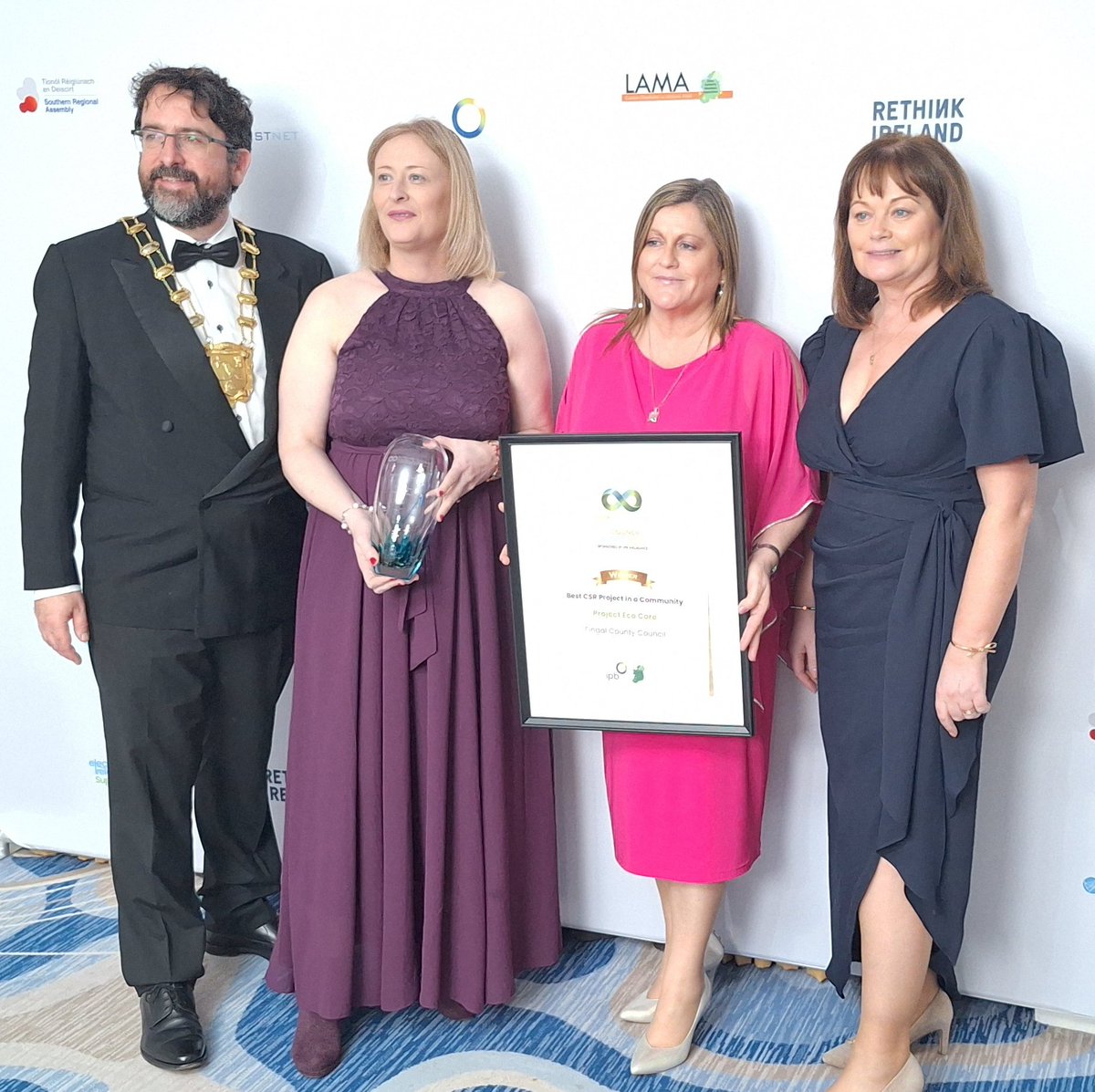 The best CSR Project in the Community Award at the All-Ireland Community and Council Awards has gone to Fingal Counry Council for Project Eco Core which focuses on advancing the green transition in Balbriggan's Stephenstown Industrial Estate. 
#LAMAAwards2025