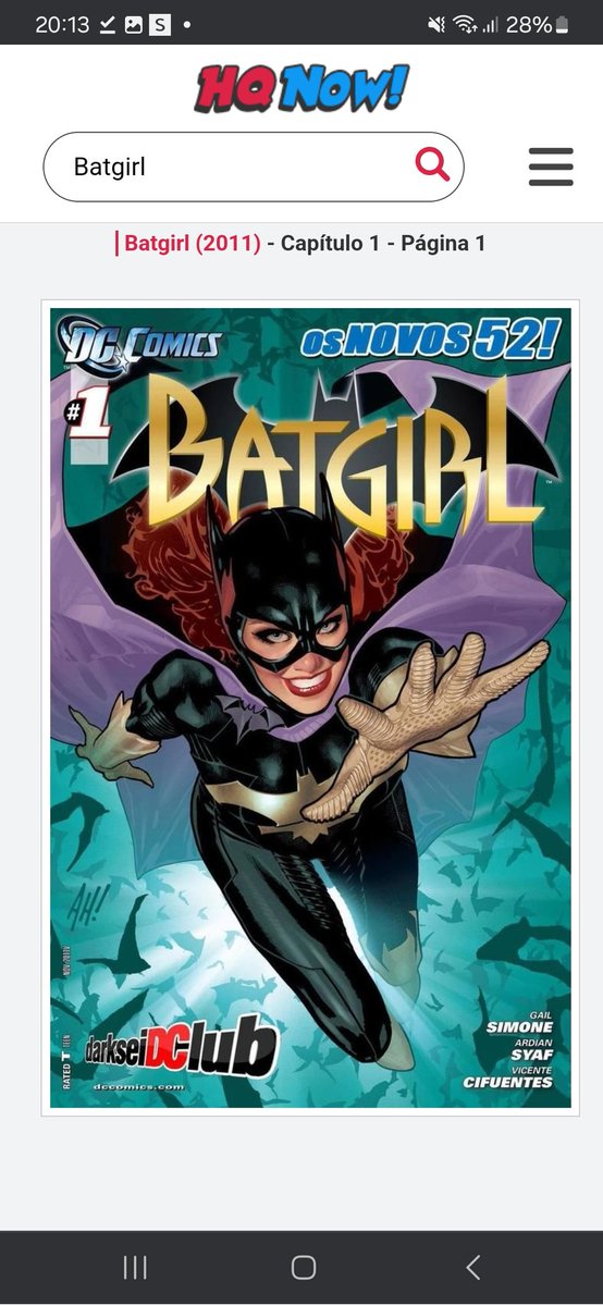 Ninguém fala mas batgirl novos 52 foi muito bom, antes de bursine