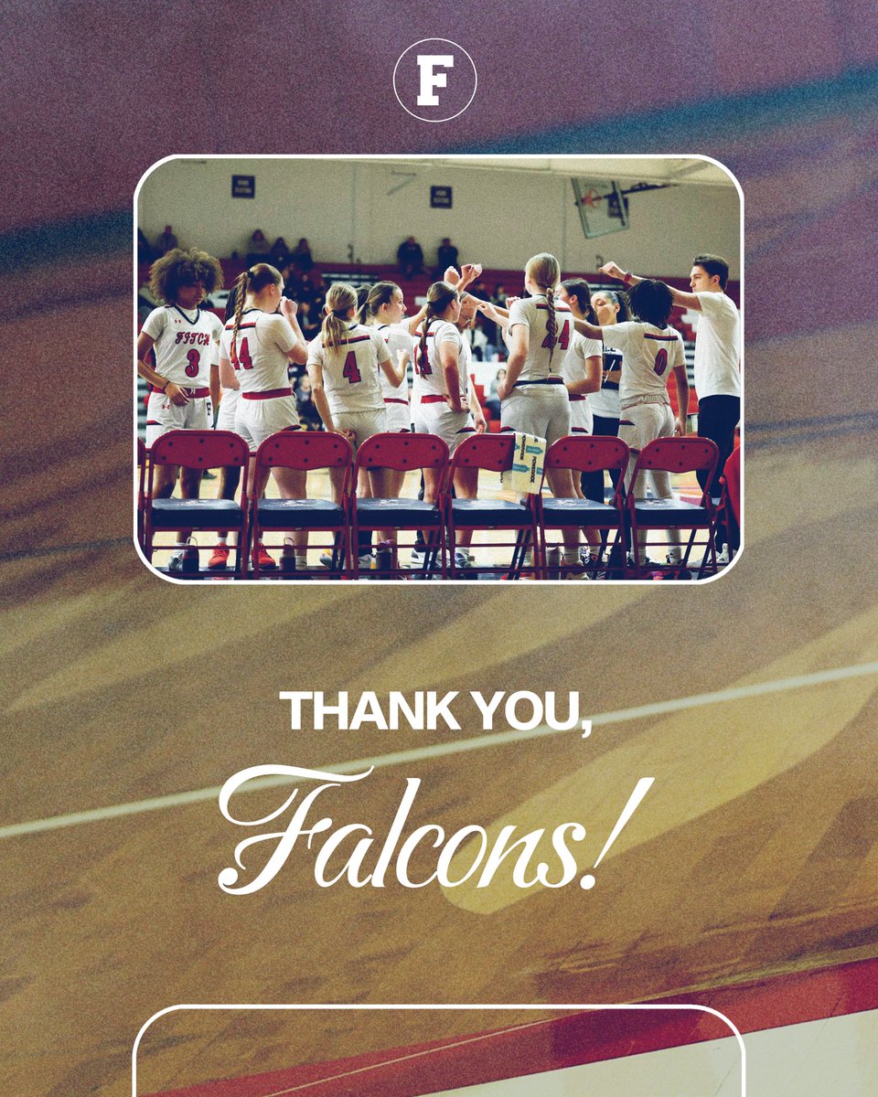 FitchFalconsGBB's tweet photo. This group has shattered expectations, finishing the regular season with 11 wins, and with this program’s first district runner-up title in the last 30 years.

THANK YOU to these girls for their relentless hard work and commitment to this team!

#FalconPride🏀
#AllWeHaveIsUS https://t.co/IKEDWRsCAv