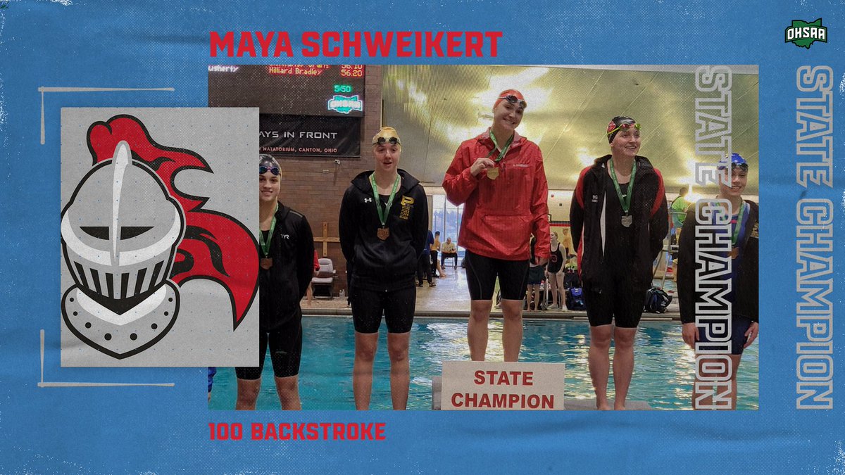 kingsathletics's tweet image. MAYA WINS AGAIN!!! 100 Backstroke, back-to-back, STATE CHAMPION!!! 🥇🥇